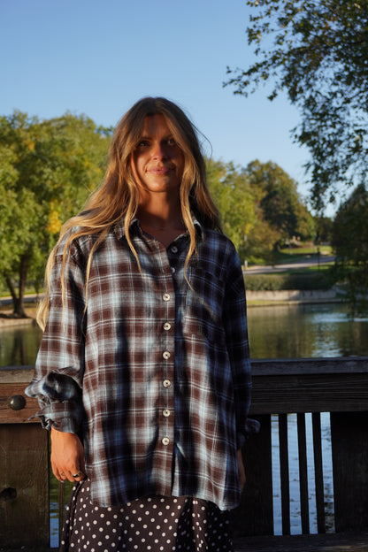 Coffee Run Oversized Flannel