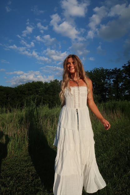 Summer Romance Tiered Corset Tank