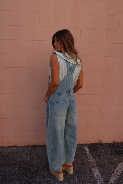 Lighten Up Barrel Overalls