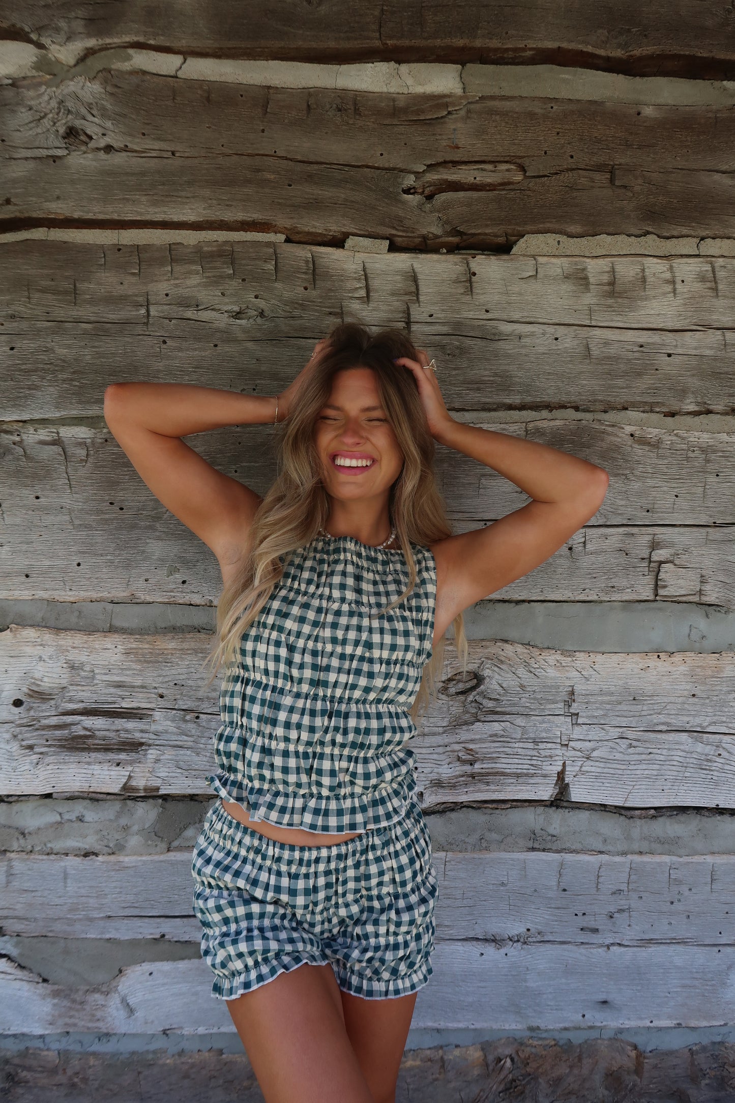 Forest Pippa Plaid Set