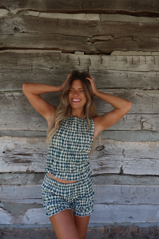 Forest Pippa Plaid Set