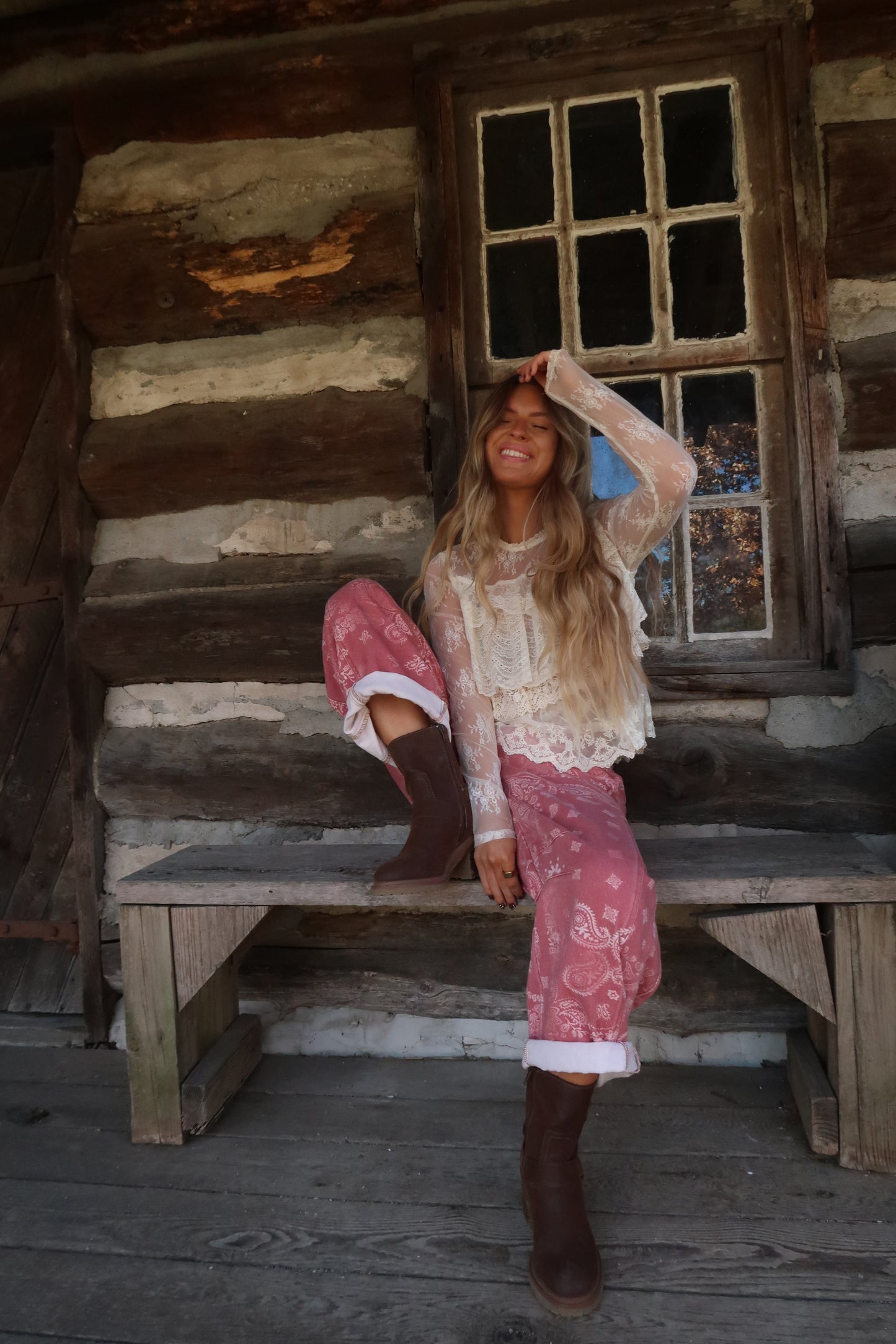 Sienna Ranger Bandana Barrel Jeans