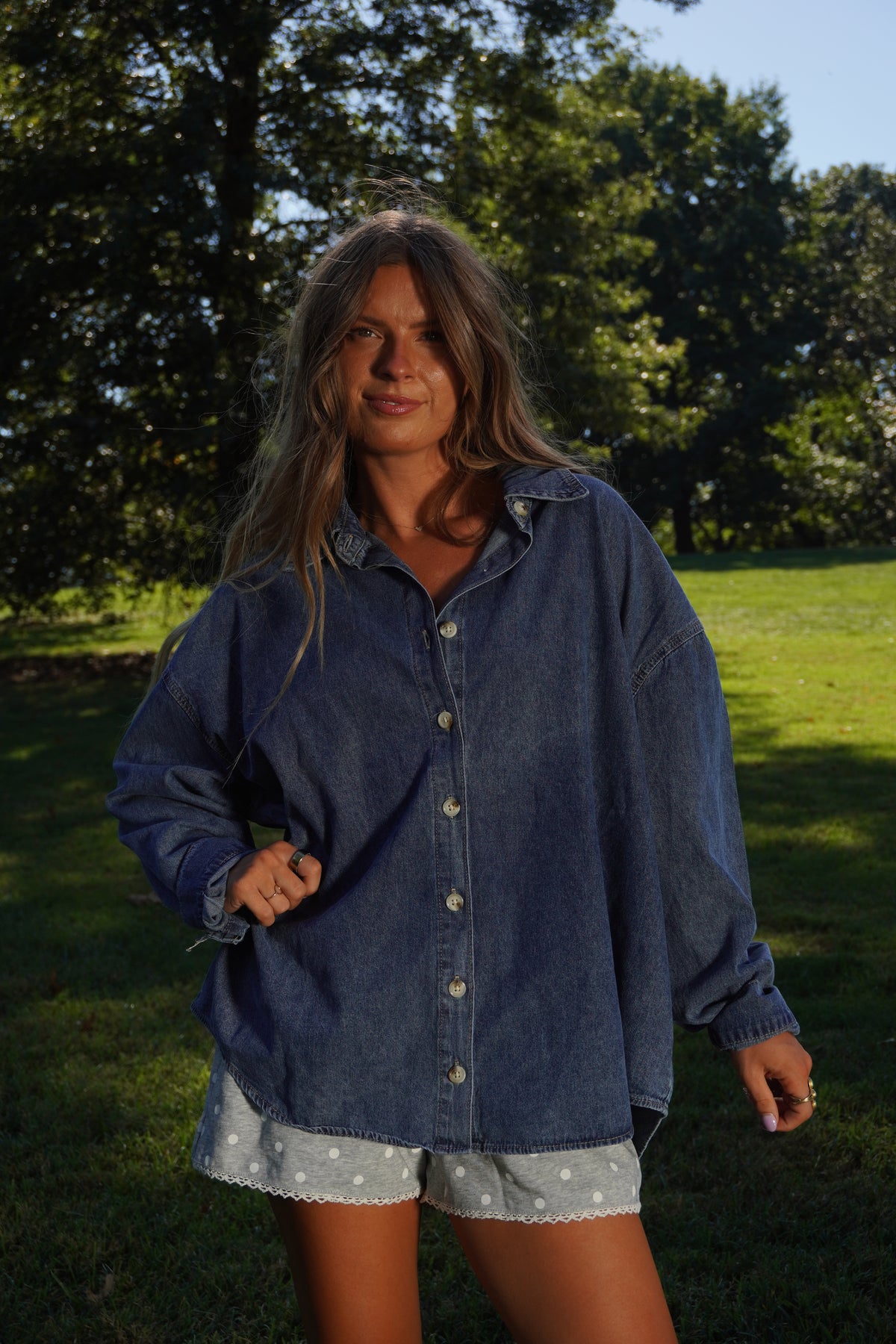 Geller Denim Top