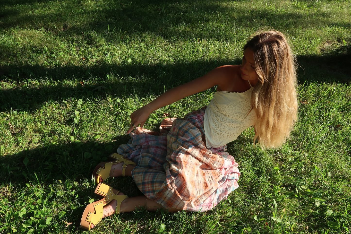Summer Daydream Plaid Maxi Skirt/Midi Dress