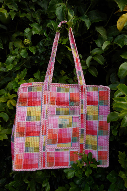 Lola Plaid Quilted Dote Bag