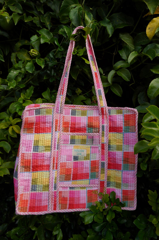 Lola Plaid Quilted Dote Bag