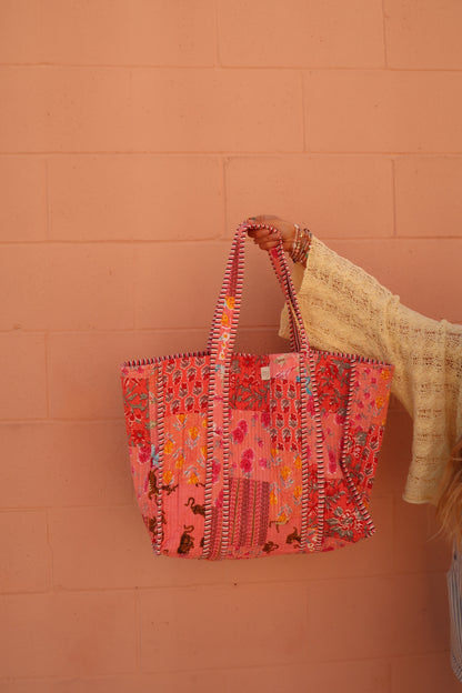 Debbie Quilted Tote Bag