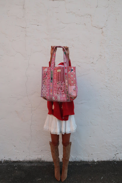 Santa Baby Quilted Tote Bag