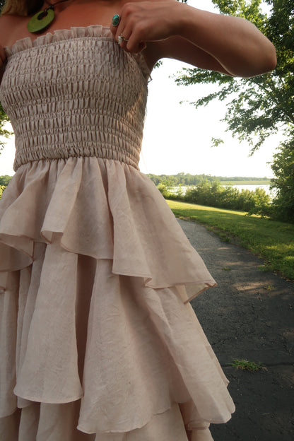 First Love Ruffle Maxi dress