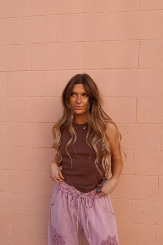 Brown High Neck Tank