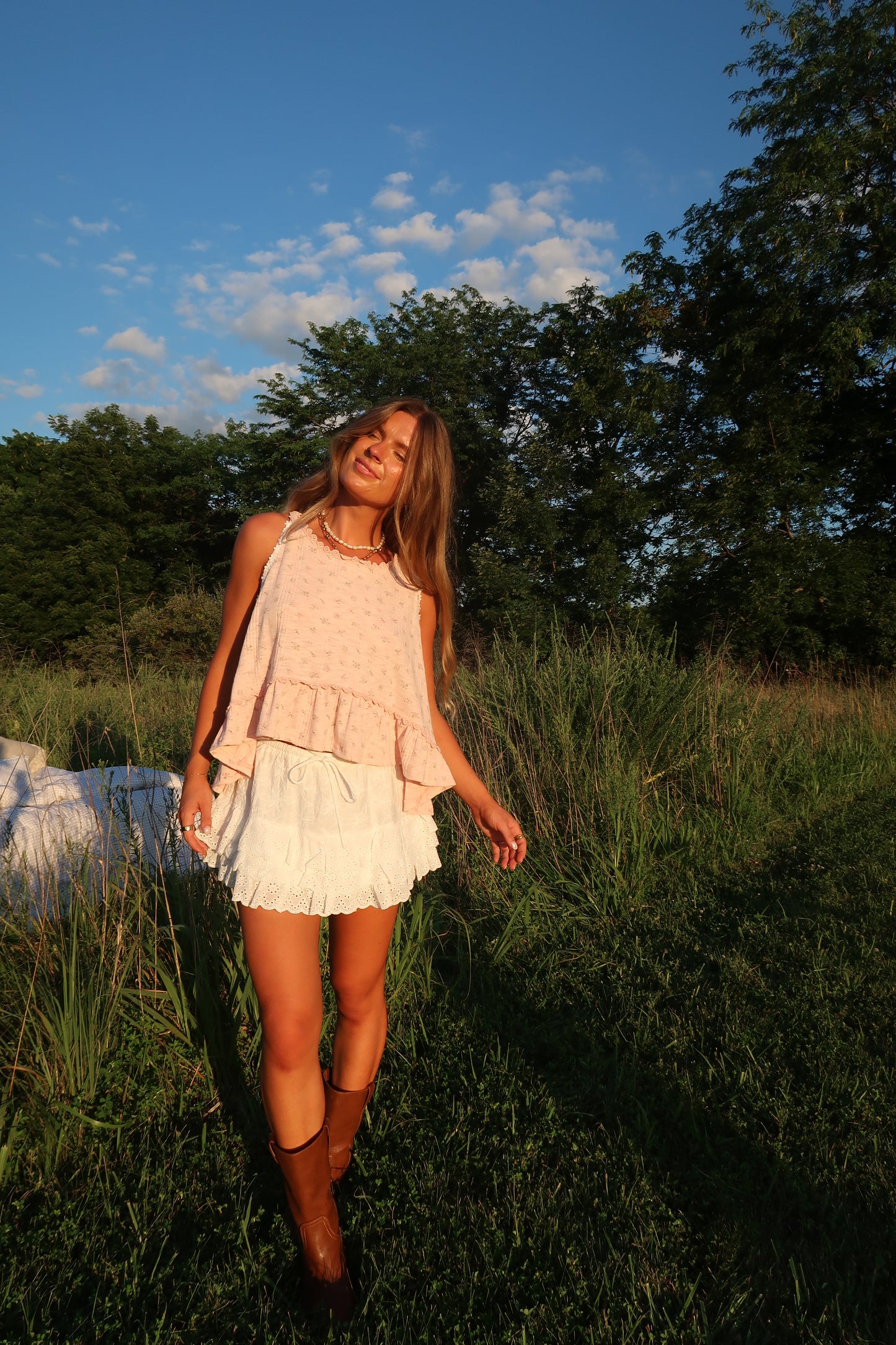 Be Free Eyelet Skort