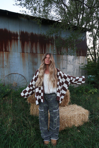 Camo Wide leg Cargo Pant