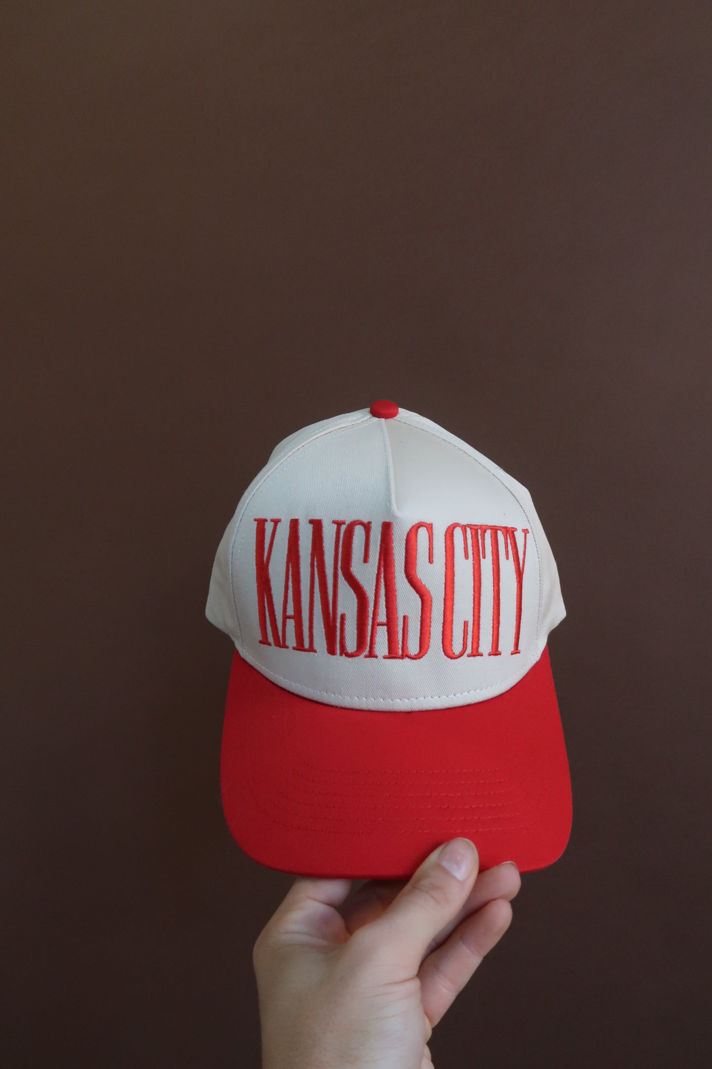 Red Kansas City Trucker Hat
