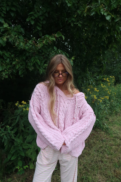 Pink Marshmallow Hoodie