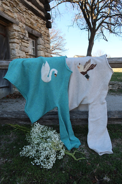 Swooning Swan Sweater
