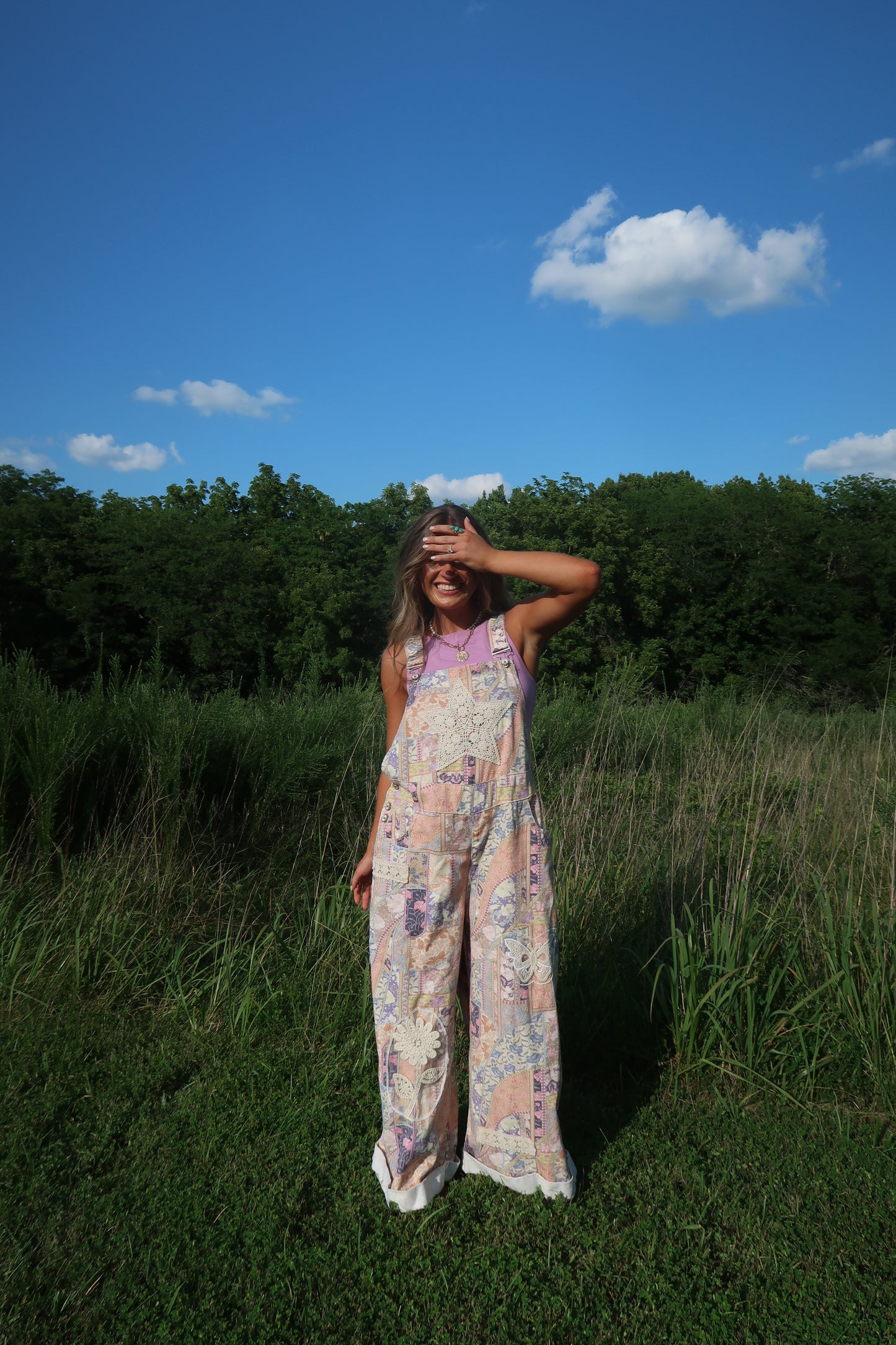 Sweet Dreams Patchwork Overalls