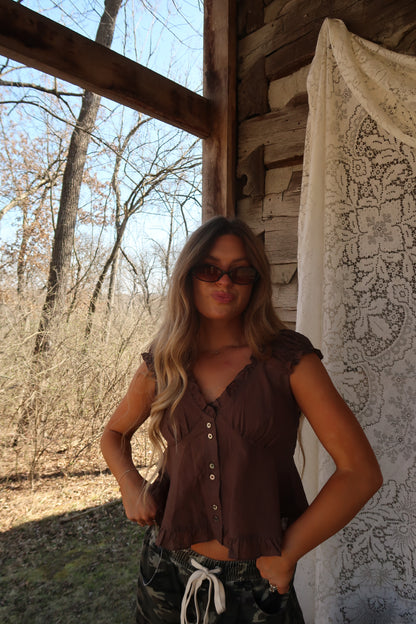 Wheat Babydoll Top