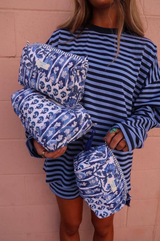 Blu Cosmetic Bag 3pk