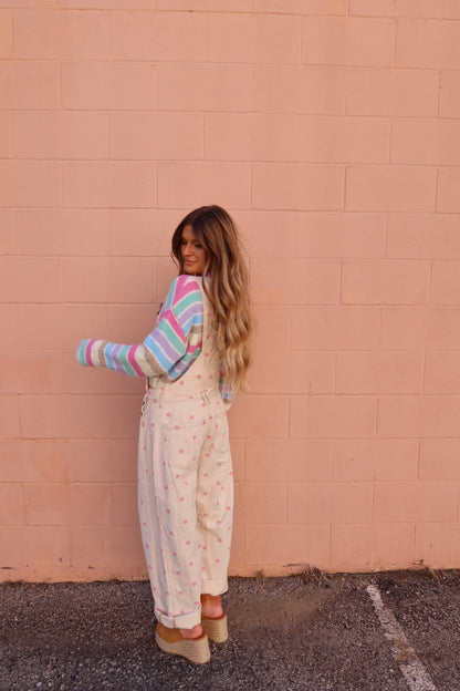 Pink Dottie overalls