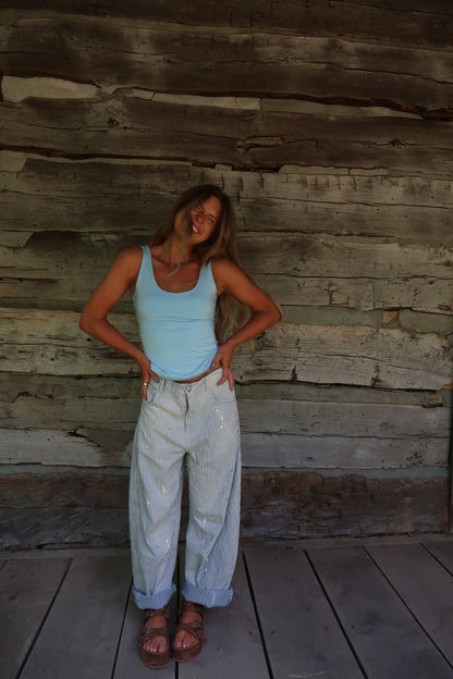 Baby Blue Back To Basics Tank