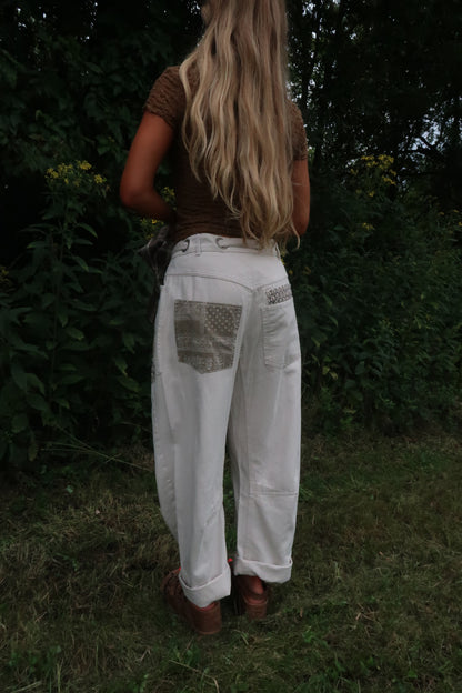 Sandy Patch Tie Waist Pants