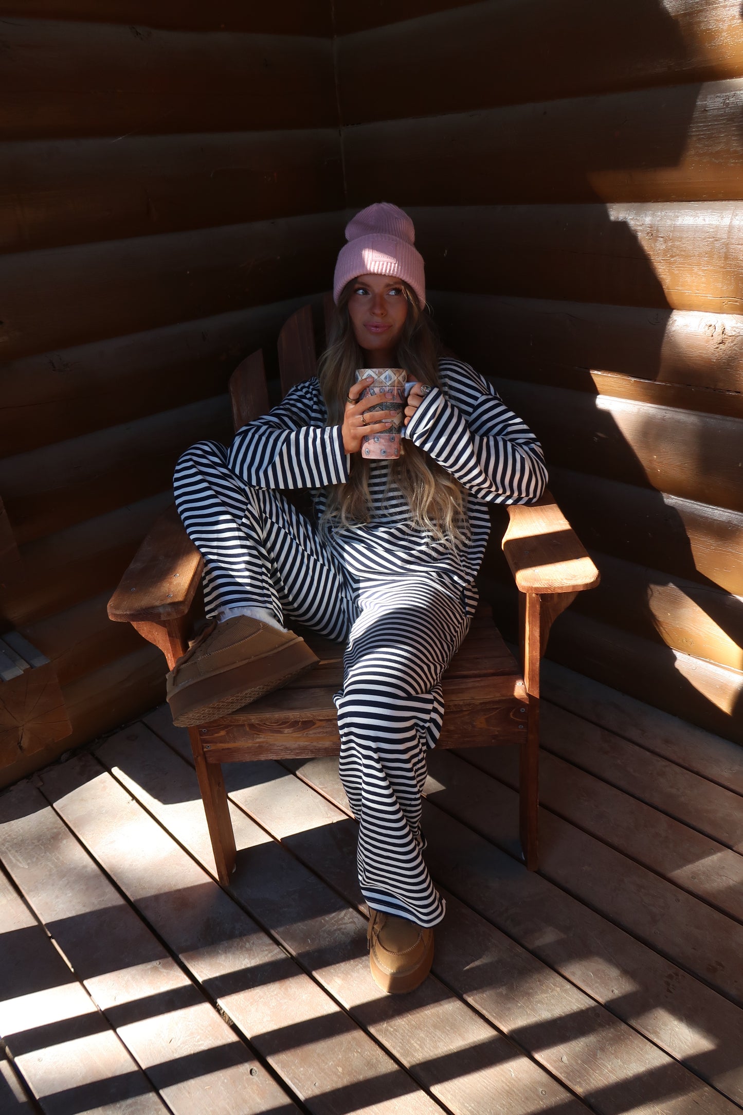 Mountain Air Stripe Long Slv