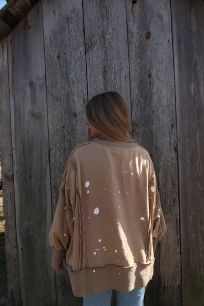Maple Splatter Crewneck