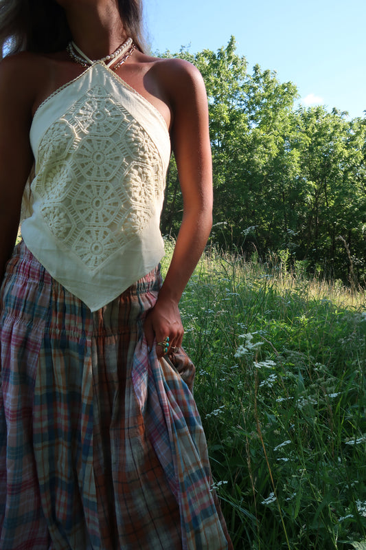 Moments Halter Scarf Top