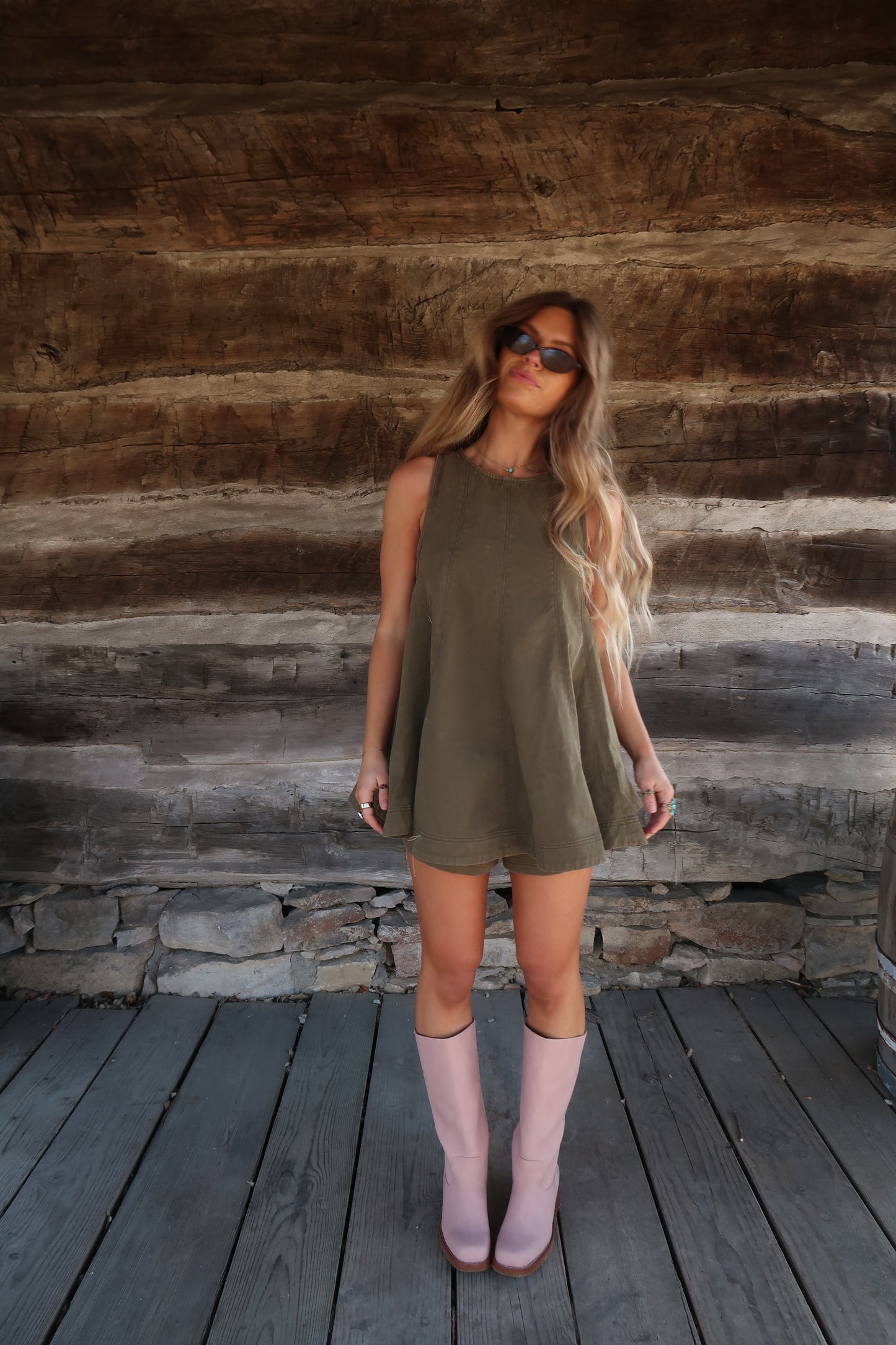 Olive Breeze Tank