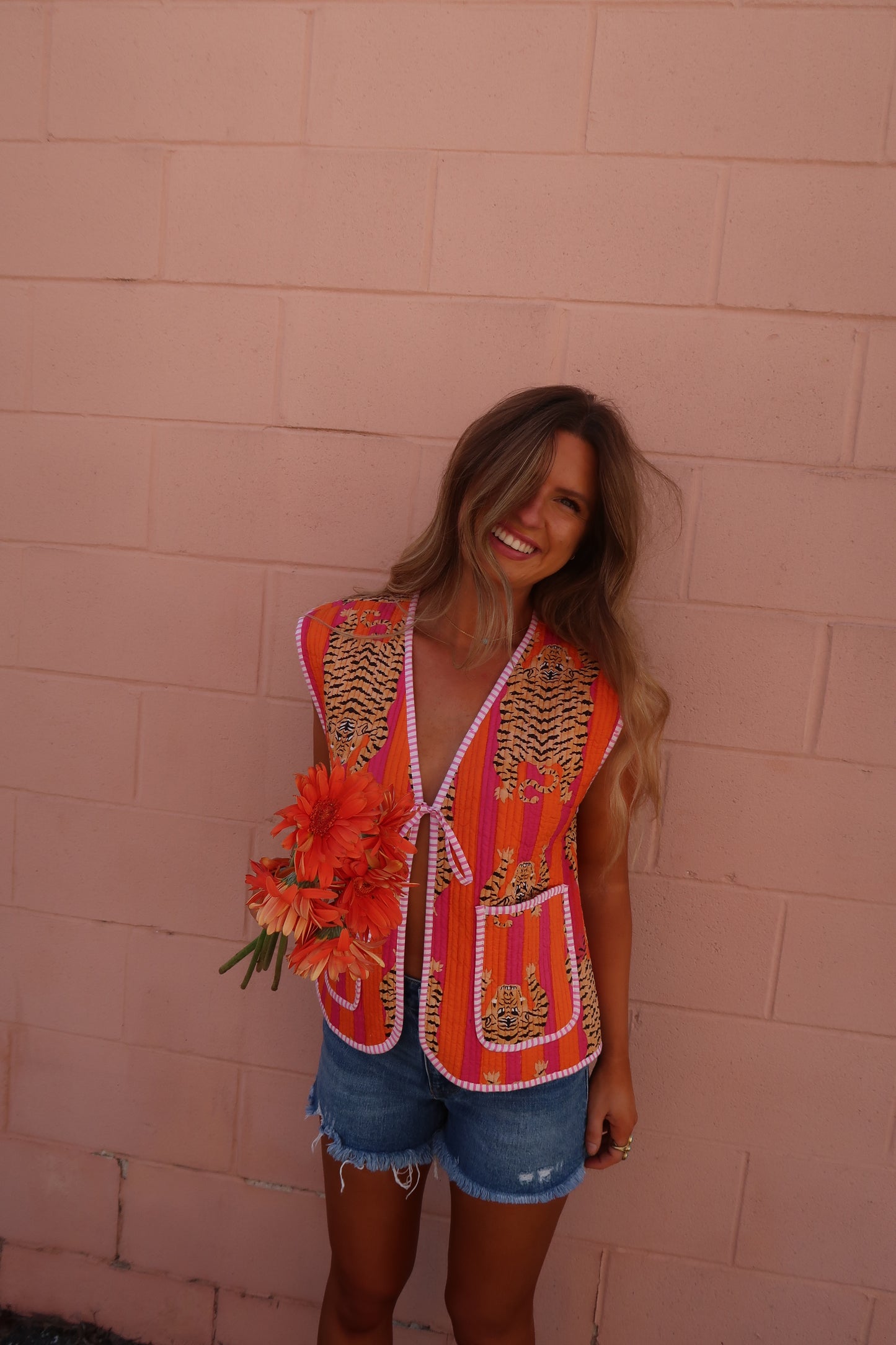 Nova Quilted Bow Vest
