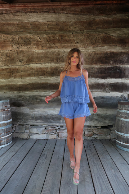 Saphire Sun Lace Short