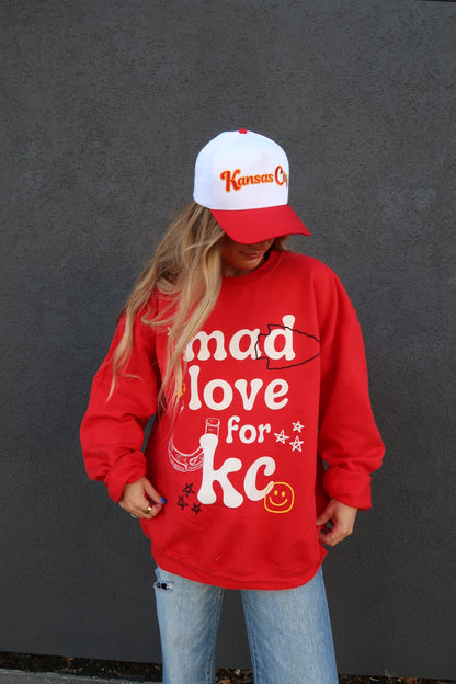 Mad Love for KC Red Crewneck