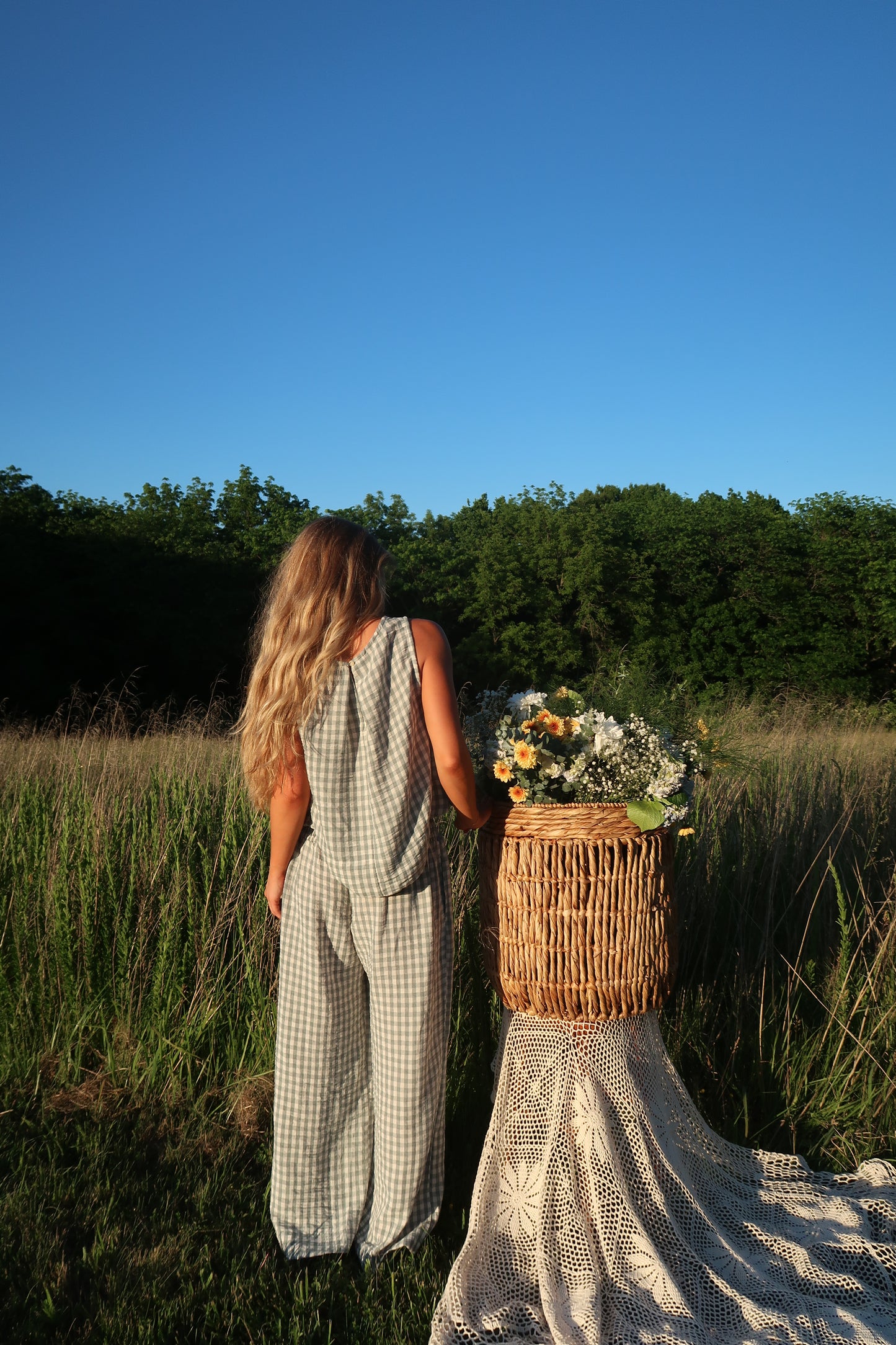 Clover Gingham Tank