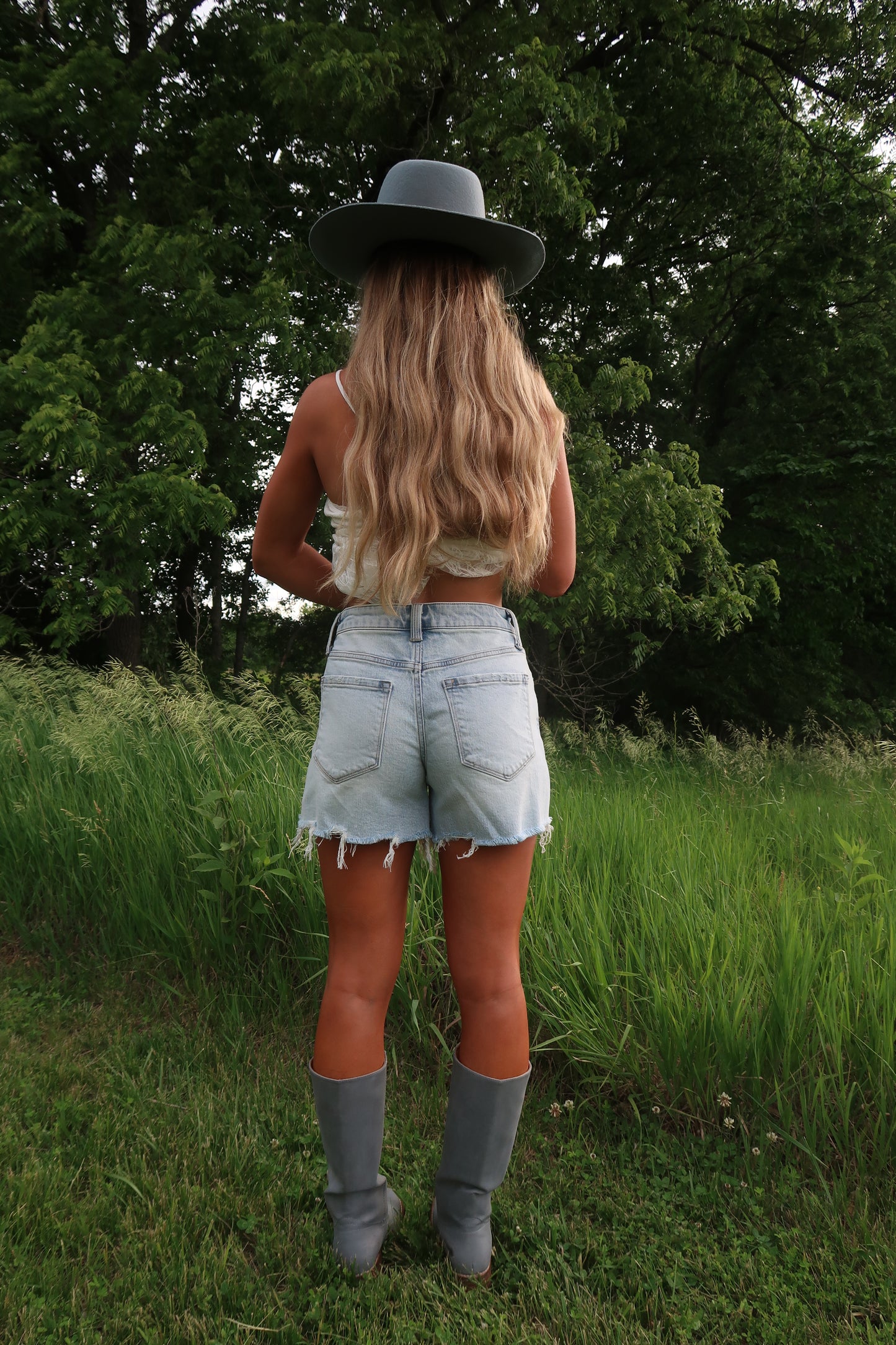 Joplin Light Wash Shorts