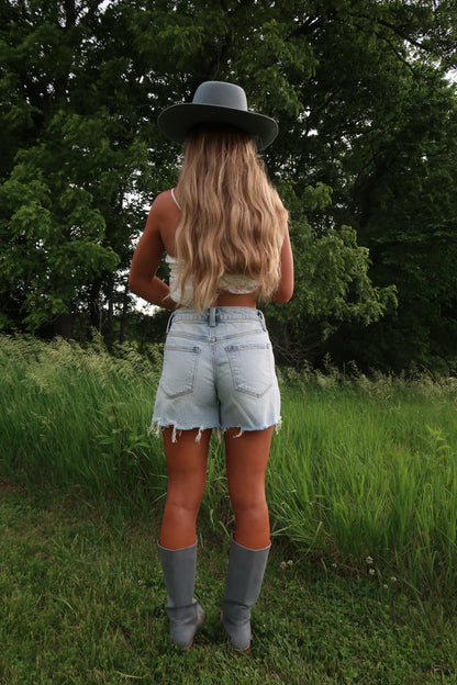 Joplin Light Wash Shorts