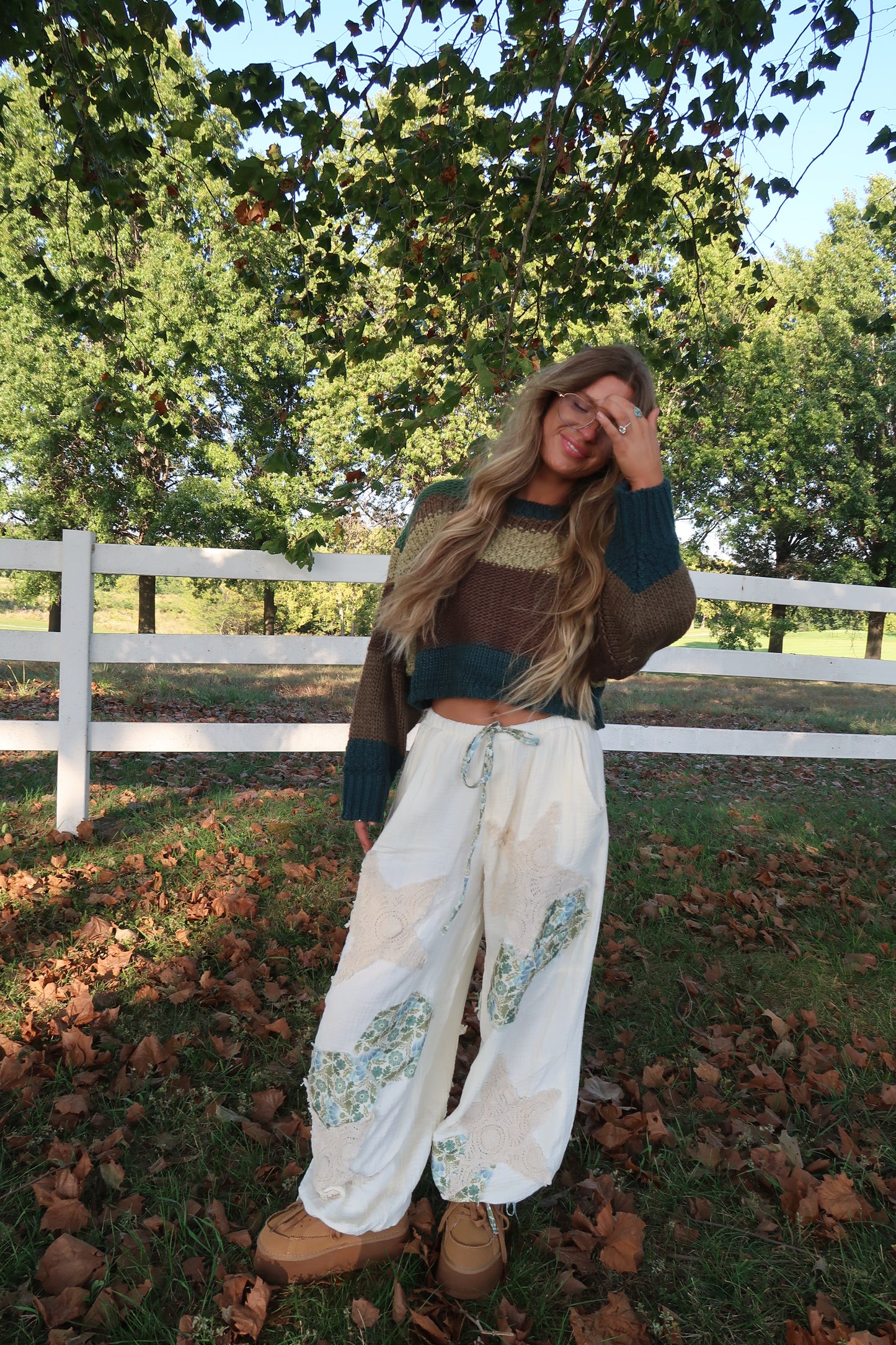 Boho Breeze Patchwork Jogger