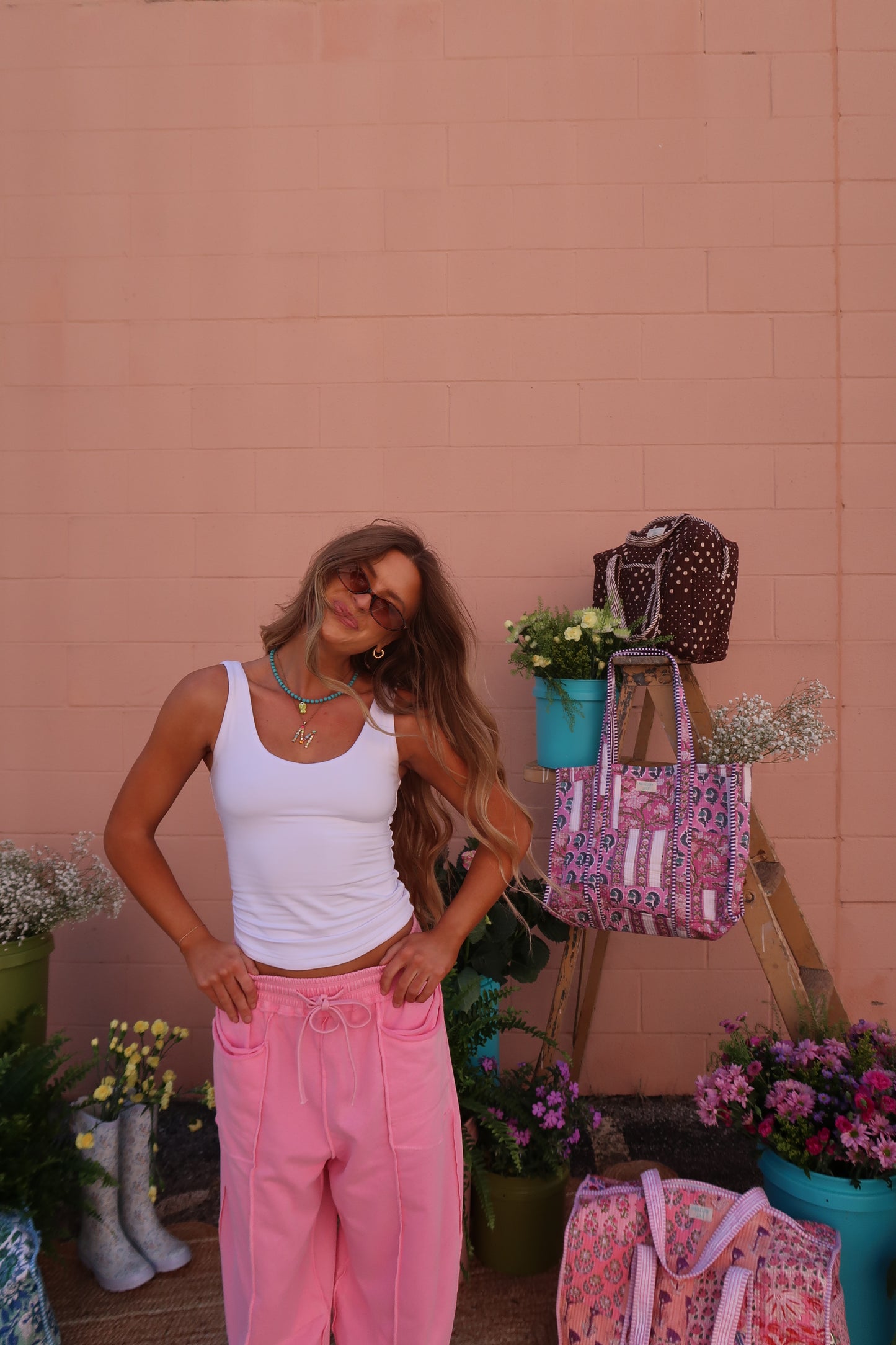 White Back To Basics Tank