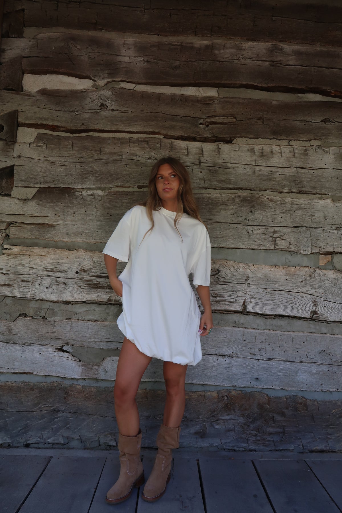 White Bubble Dress