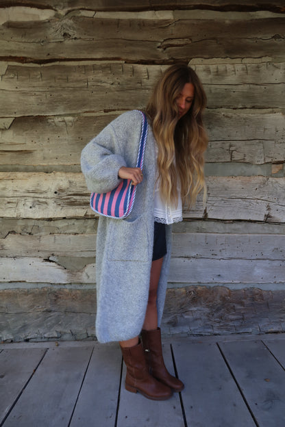 Riley Stripe Quilted Purse