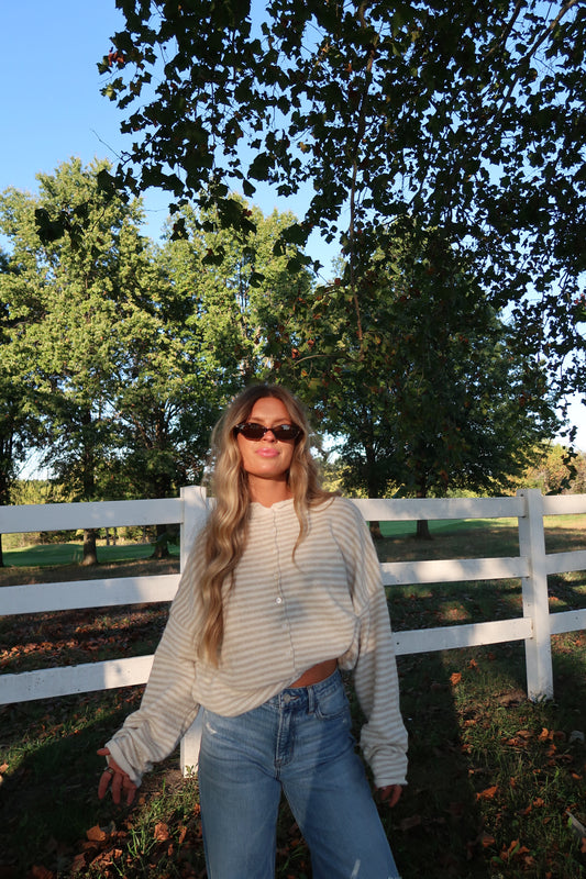 Bindi Stripe Everyday cardi