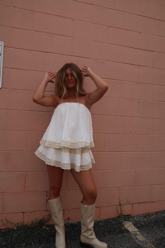 Laney Strapless Romper