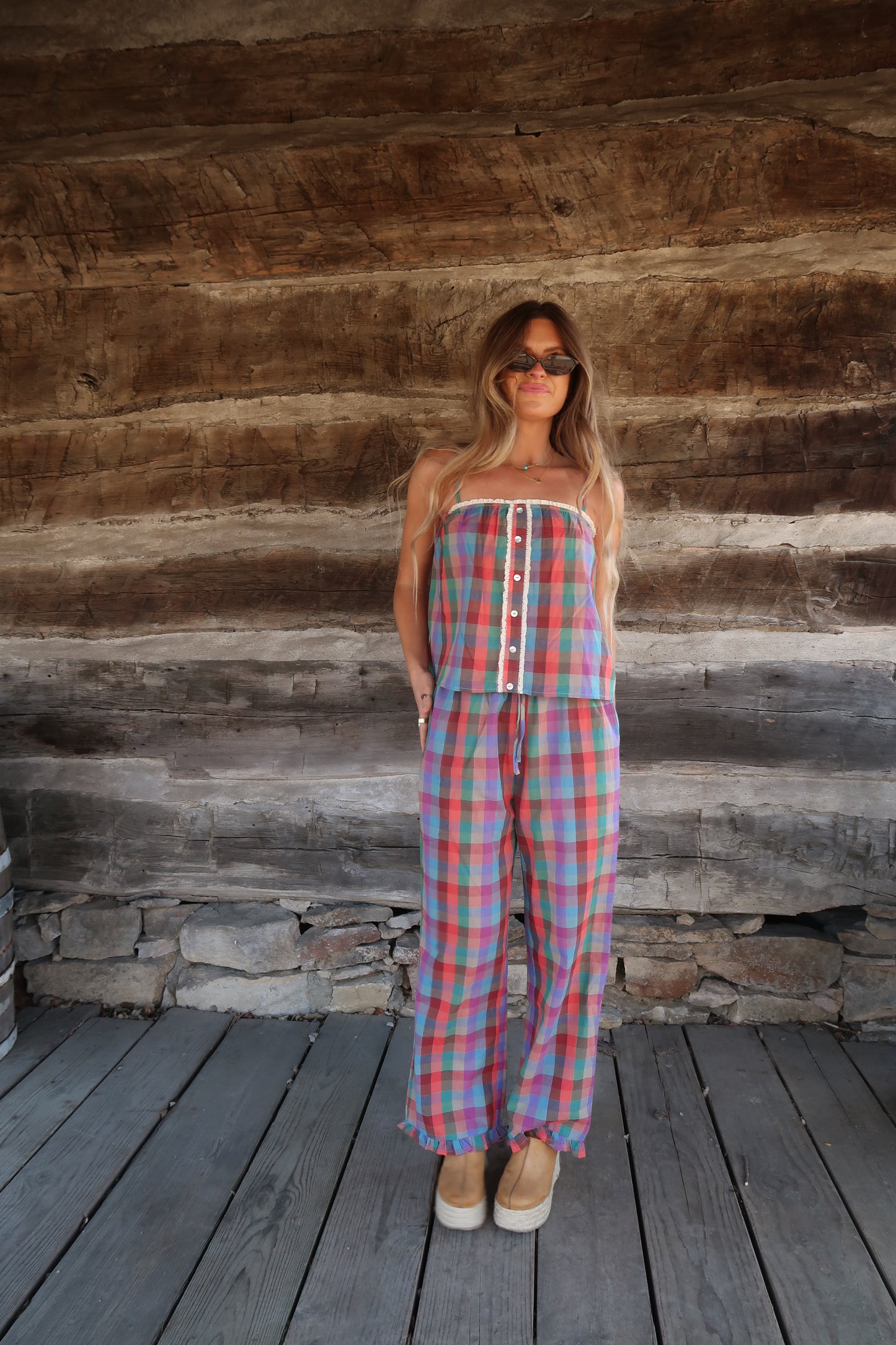 Candyland Plaid Tank