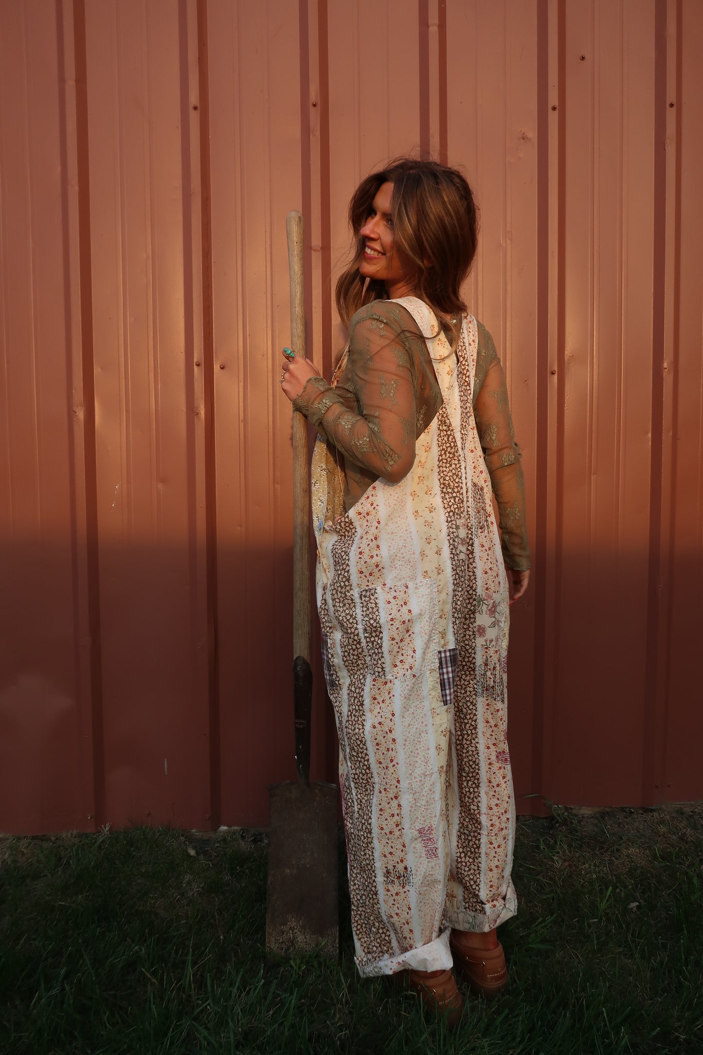 Olive Lace Sheer Long Sleeve