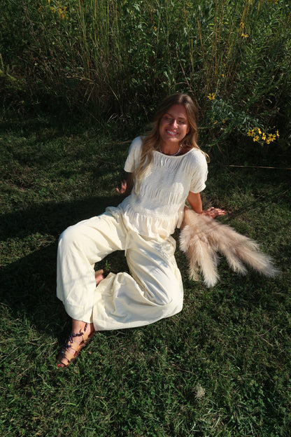 Buttercream Wide Leg Pants