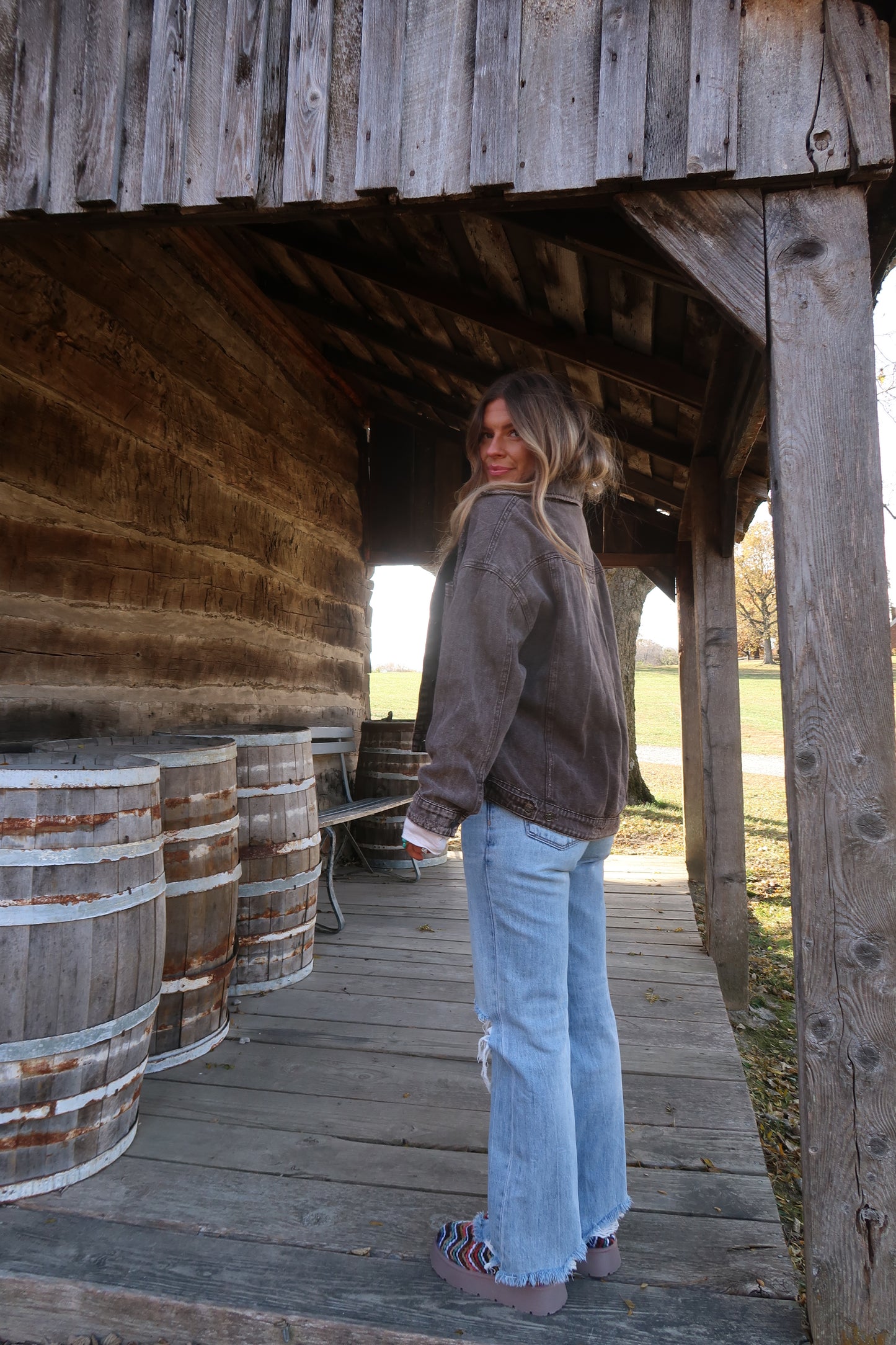 Coffee Bean Denim Jacket