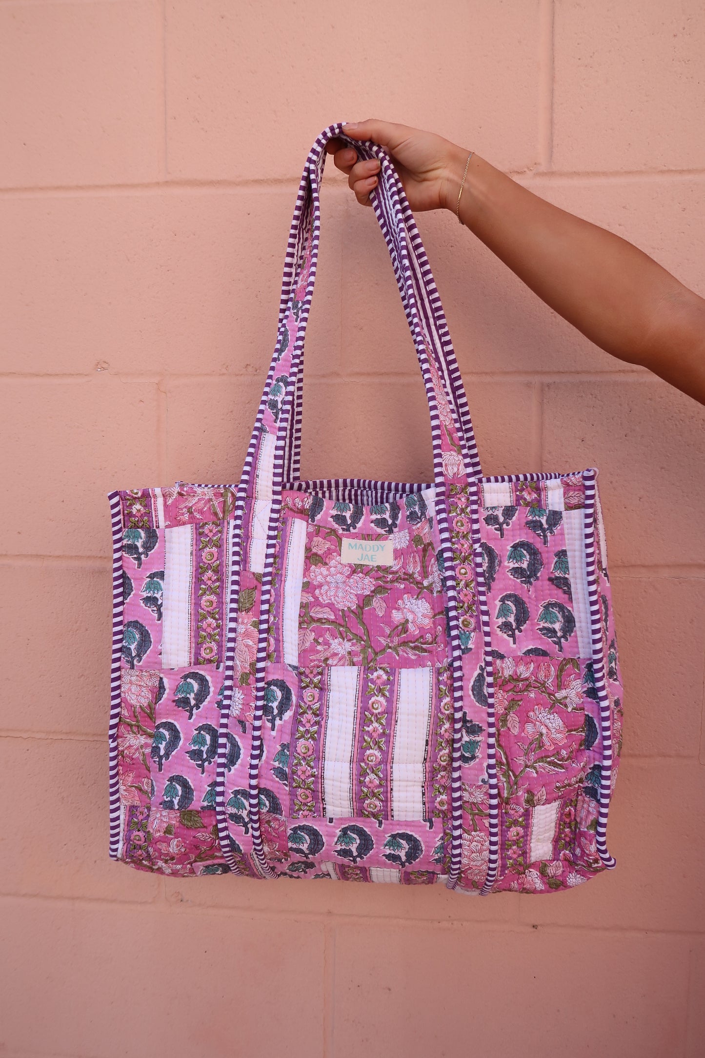 Luella Quilted Tote Bag