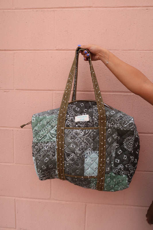 River Quilted Duffle Bag