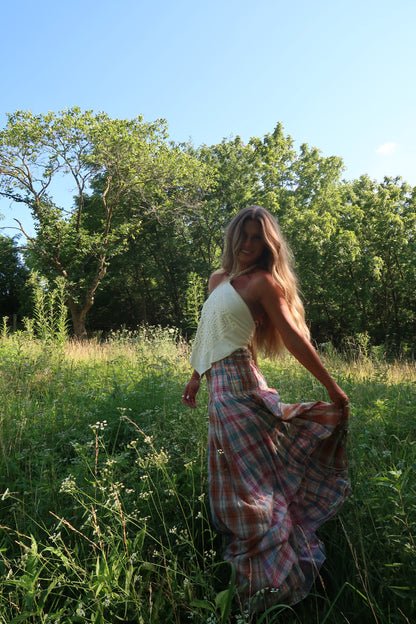 Summer Daydream Plaid Maxi Skirt/Midi Dress