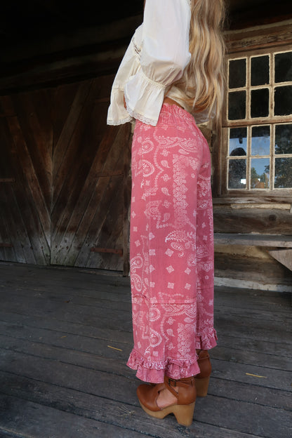Sienna Ranger Bandana Ruffle Crop Pants