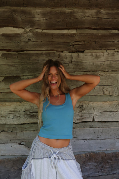 Oasis Blue Seamless Tank